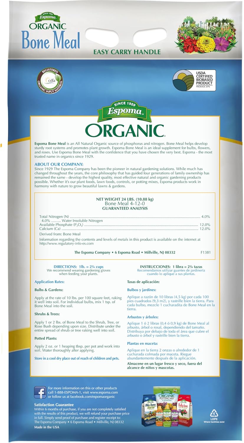 Espoma Organic Bone Meal Fertilizer 4-12-0