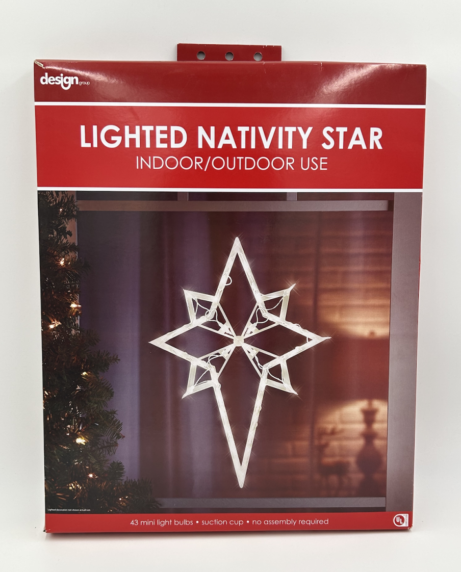 Impact Innovations 22" Lighted Star of Bethlehem Christmas Window