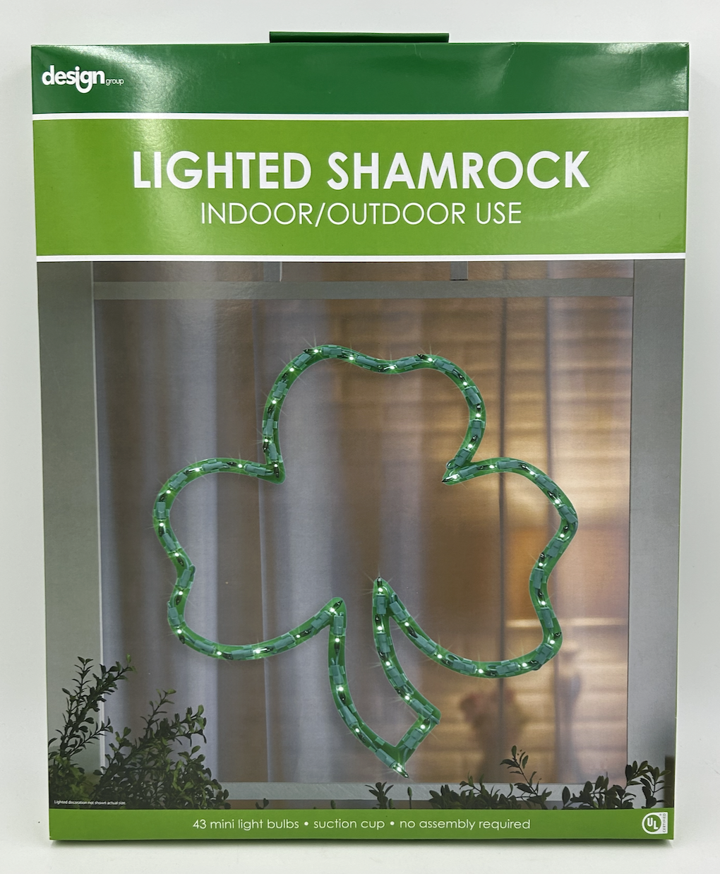 St. Patrick's Day Irish Shamrock Window Silhouette
