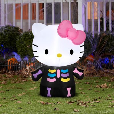 Inflatable Hello Kitty Neon Skeleton