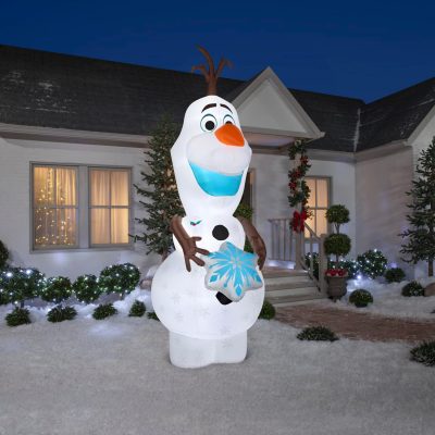 Gemmy Christmas Inflatable Olaf with Snowflake, 11 ft Tall, Multi