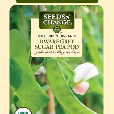 Seeds of Change Dwarf Grey Sugar Pea Pod seeds