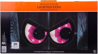 Halloween Spooky Eyes Suction Window Decoration - Purple