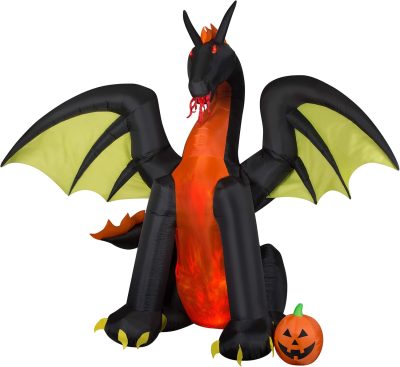 Gemmy Animated Airblown Fire & Ice Dragon