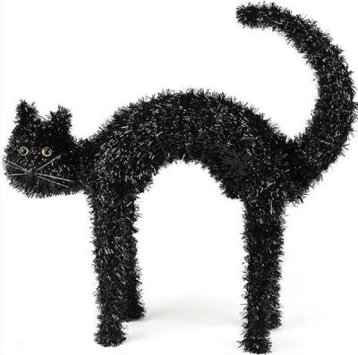 Halloween Cat Tinsel 3D