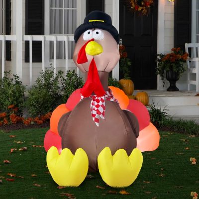 Gemmy Thanksgiving Inflatable Turkey (6Ft)