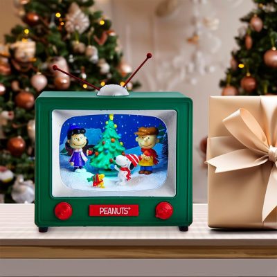 Peanuts Kurt Adler 6-Inch Battery Operated Musical TV Table Piece