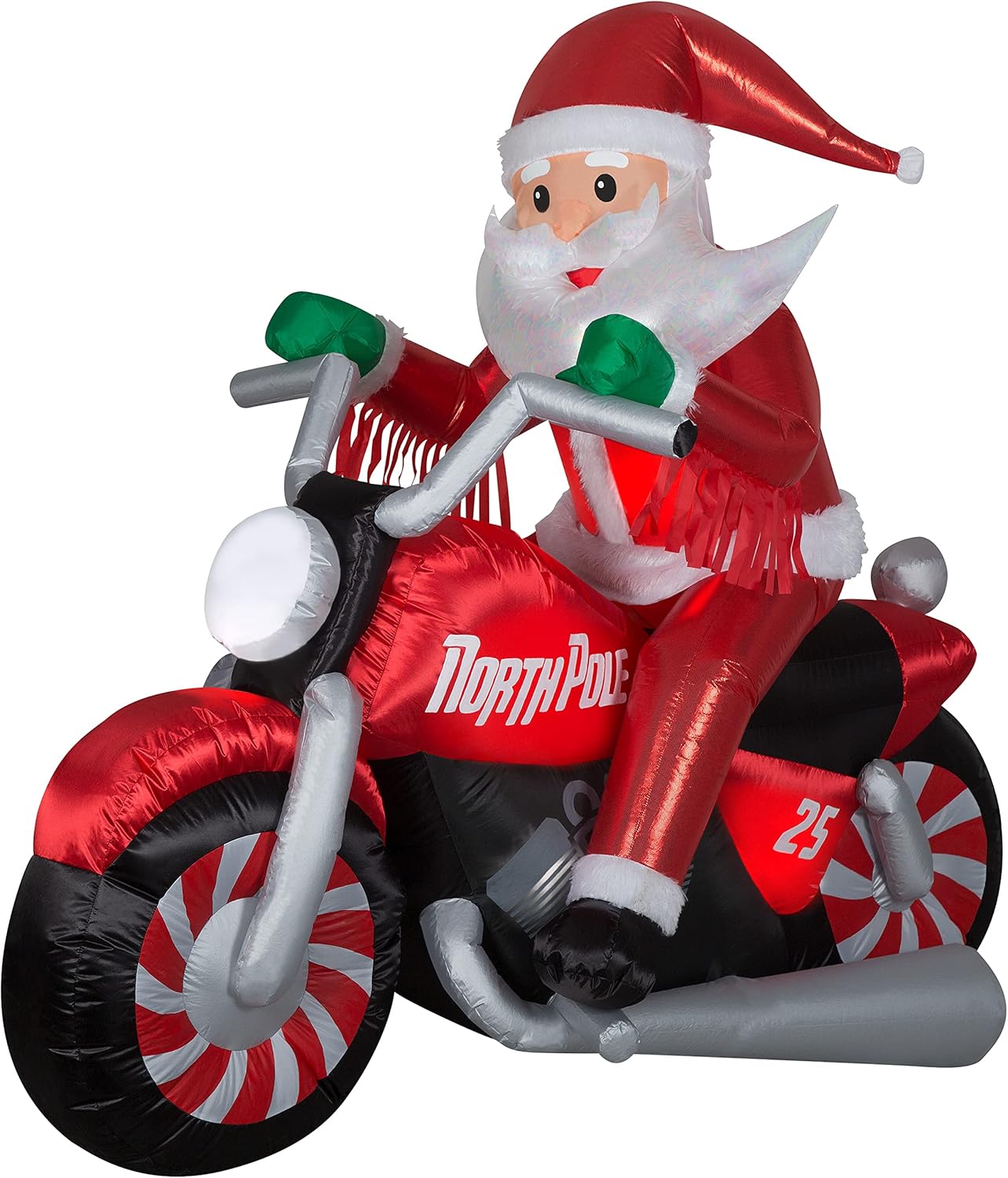 Gemmy Christmas Inflatable Luxe Santa on Motorcycle
