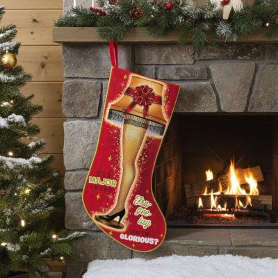 A Christmas Story Leg Lamp 19 Inch Cloth Light Up Stocking