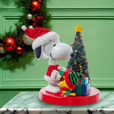 Peanuts Kurt Adler Snoopy & Woodstock Table Piece