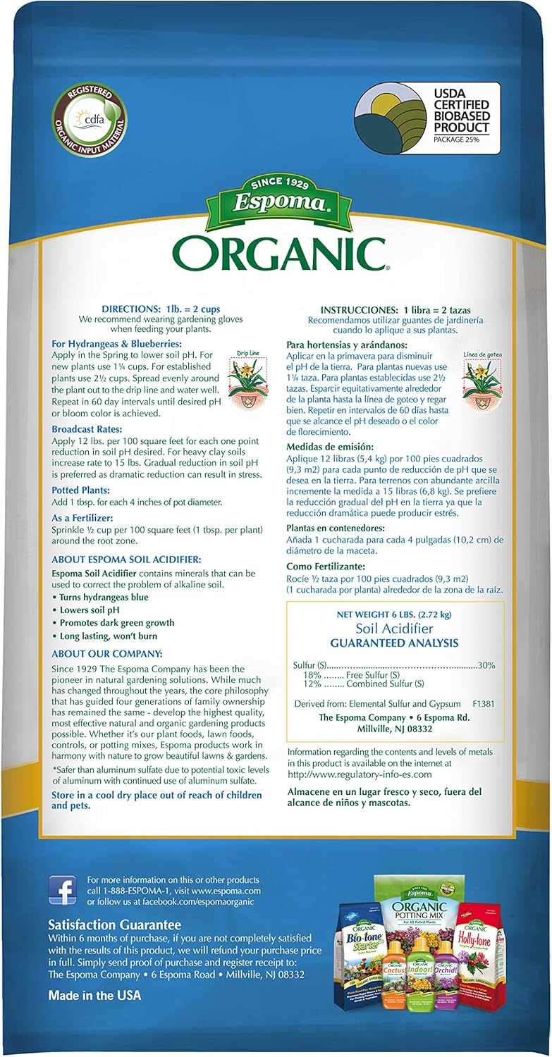 Espoma Organic Soil Acidifier Amendment