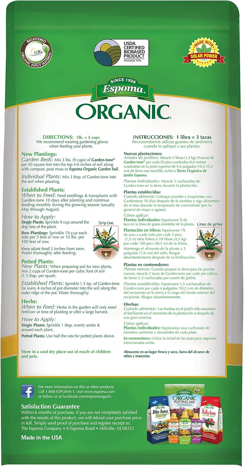 Espoma Organic Garden-Tone 3-4-4