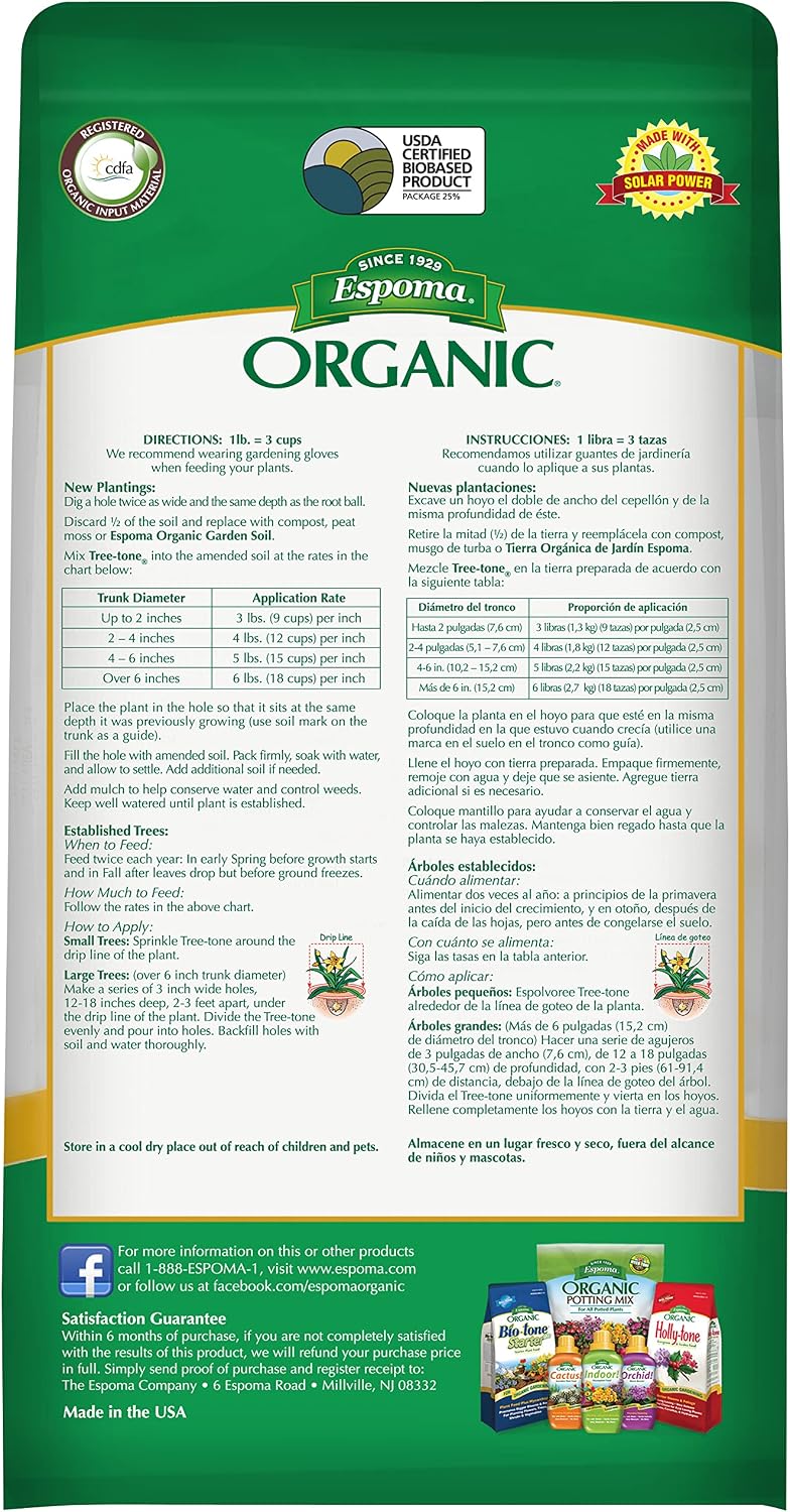 Espoma Organic Tree-Tone 6-3-2