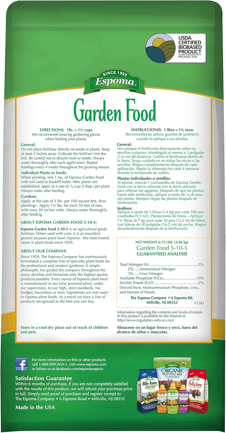 Espoma 5-10-5 Garden Food