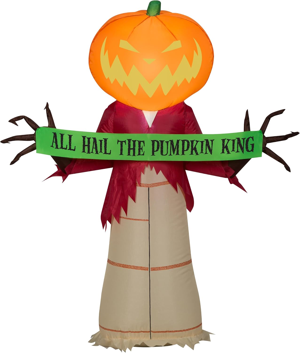 Gemmy Inflatable Disney Halloween Pumpkin King Nightmare Before Christmas