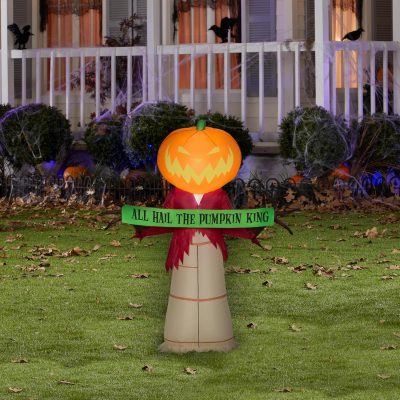 Gemmy Inflatable Disney Halloween Pumpkin King Nightmare Before Christmas